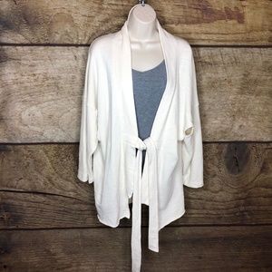 NSF Womens Small Open Front Cardigan Style Tie